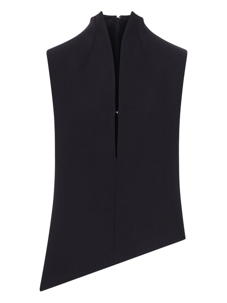 Top Von Black Polyester Tops