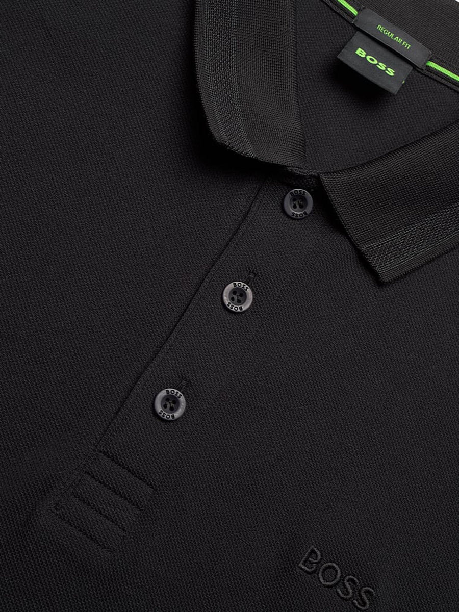 Polo Shirt Piqué Cotton Black