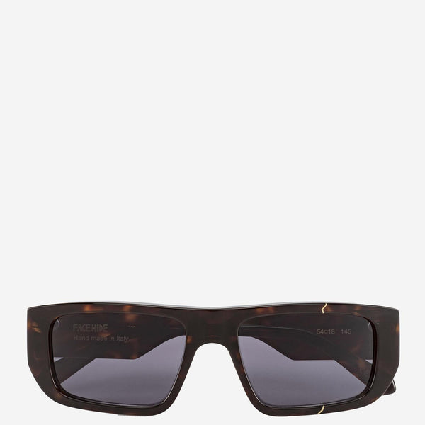 Vision Cosmo Sunglasses With Logo Brown Acetate