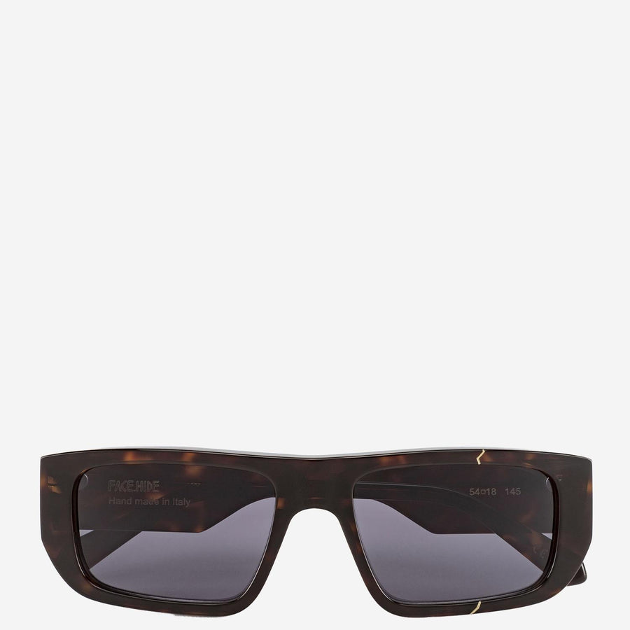 Vision Cosmo Sunglasses With Logo Brown Acetate