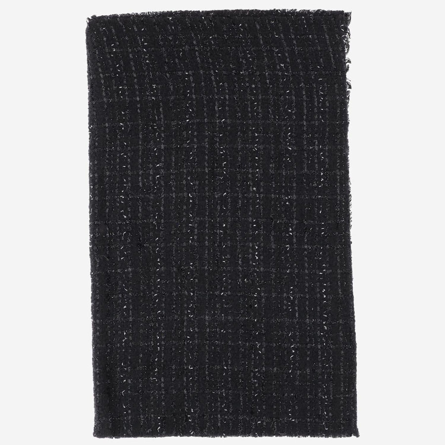 Scarf Manon Wool Blend Black Nylon