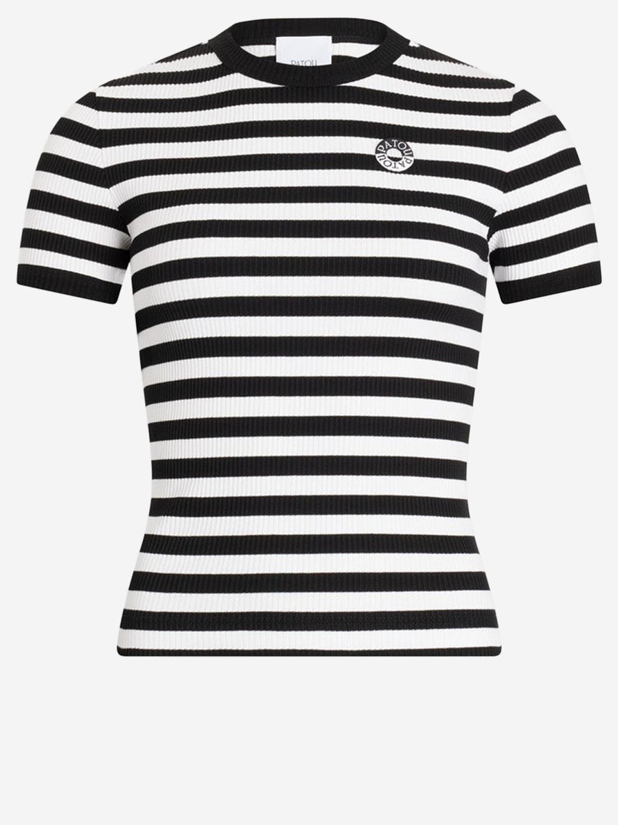 Cotton T-Shirt With Striped Pattern Multicolour T-shirts & Jerseys