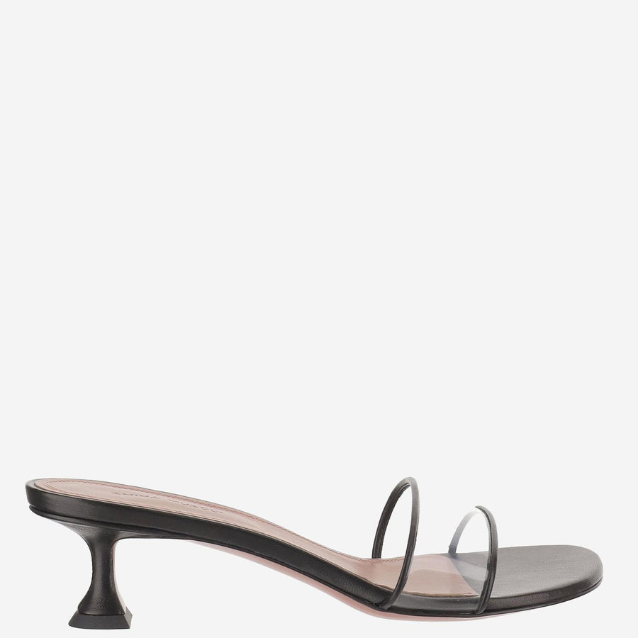 Sandals Andreea Glass Black Leather