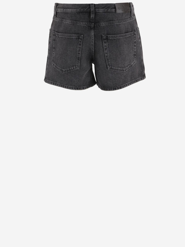 Jeans Short Cotton Denim Dark Grey