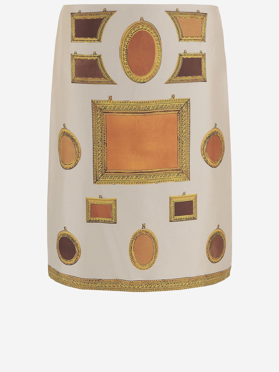 Skirt Printed Silk Multicolour