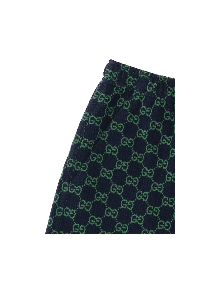 Shorts Cotton With Gg Motif Multicolour
