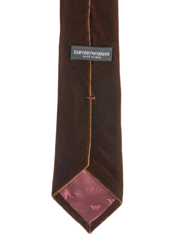 Tie Brown Silk-Blend Viscose Ties & Bow