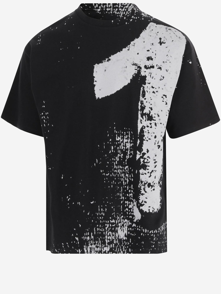 Cotton T-Shirt 10 Print Black T-shirts