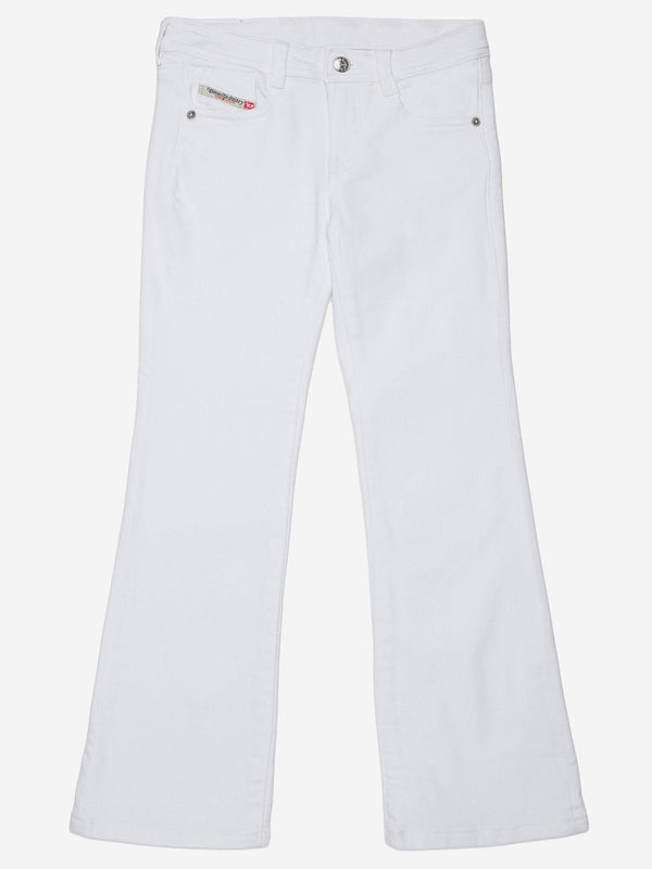 Stretch Cotton Jeans White