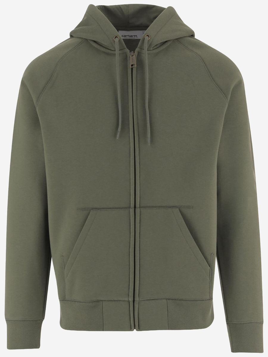 Cotton Hoodie Green Sweatshirts