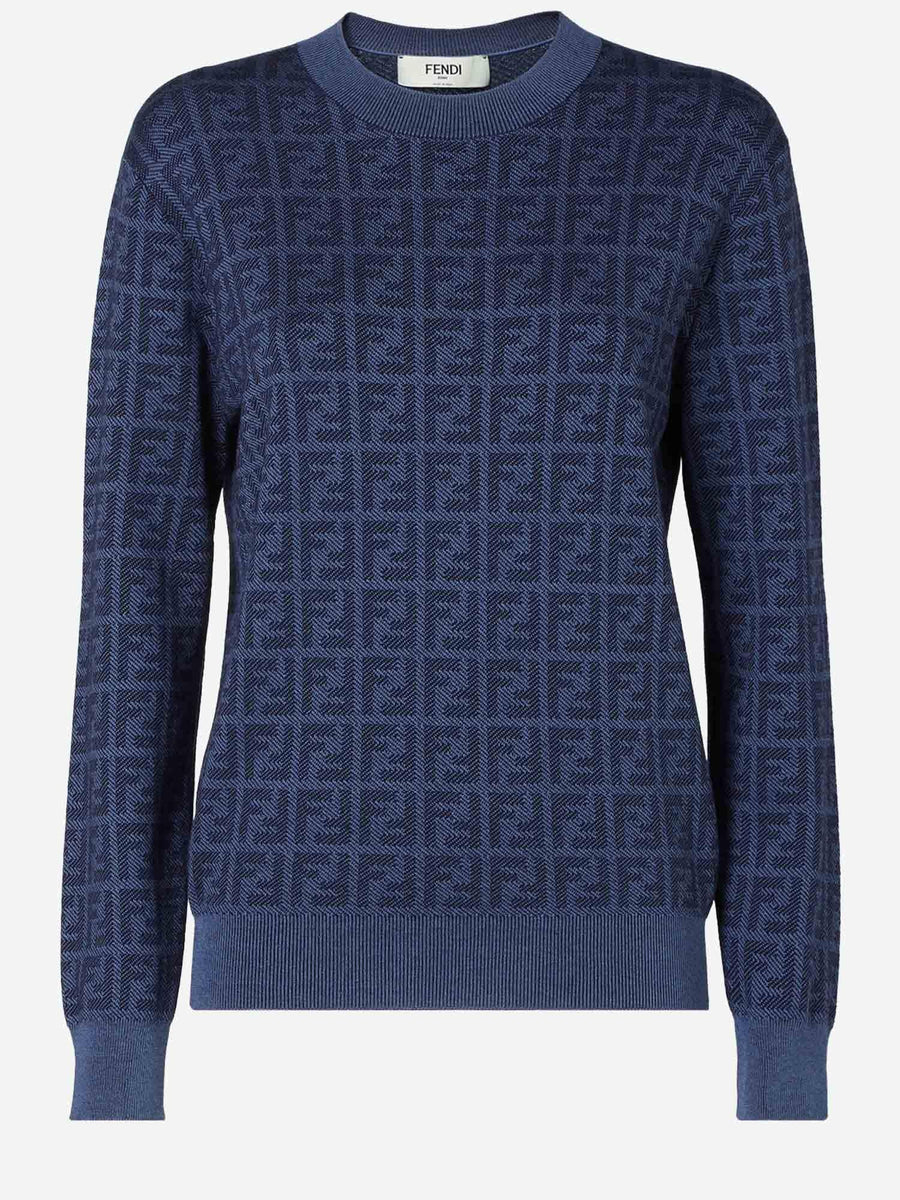 Wool And Silk Jumper Navy