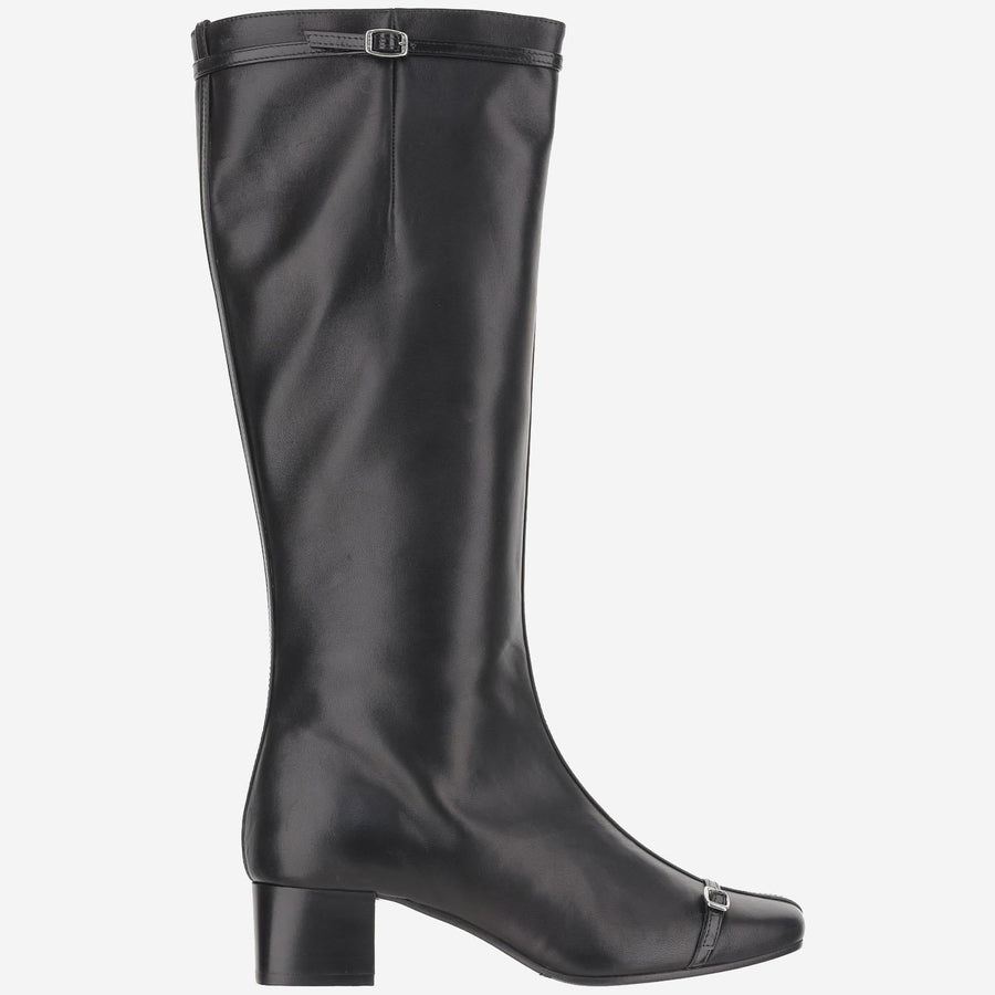 Leather Starter Boots Black