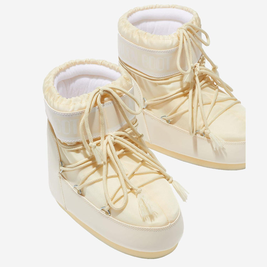 Icon Low Ankle Boots Ivory Polyamide