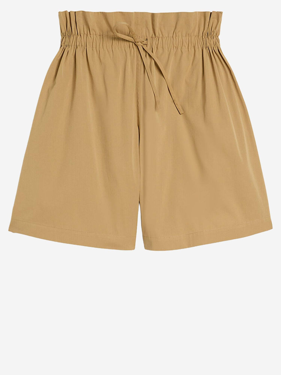 Cotton Poplin Shorts Beige