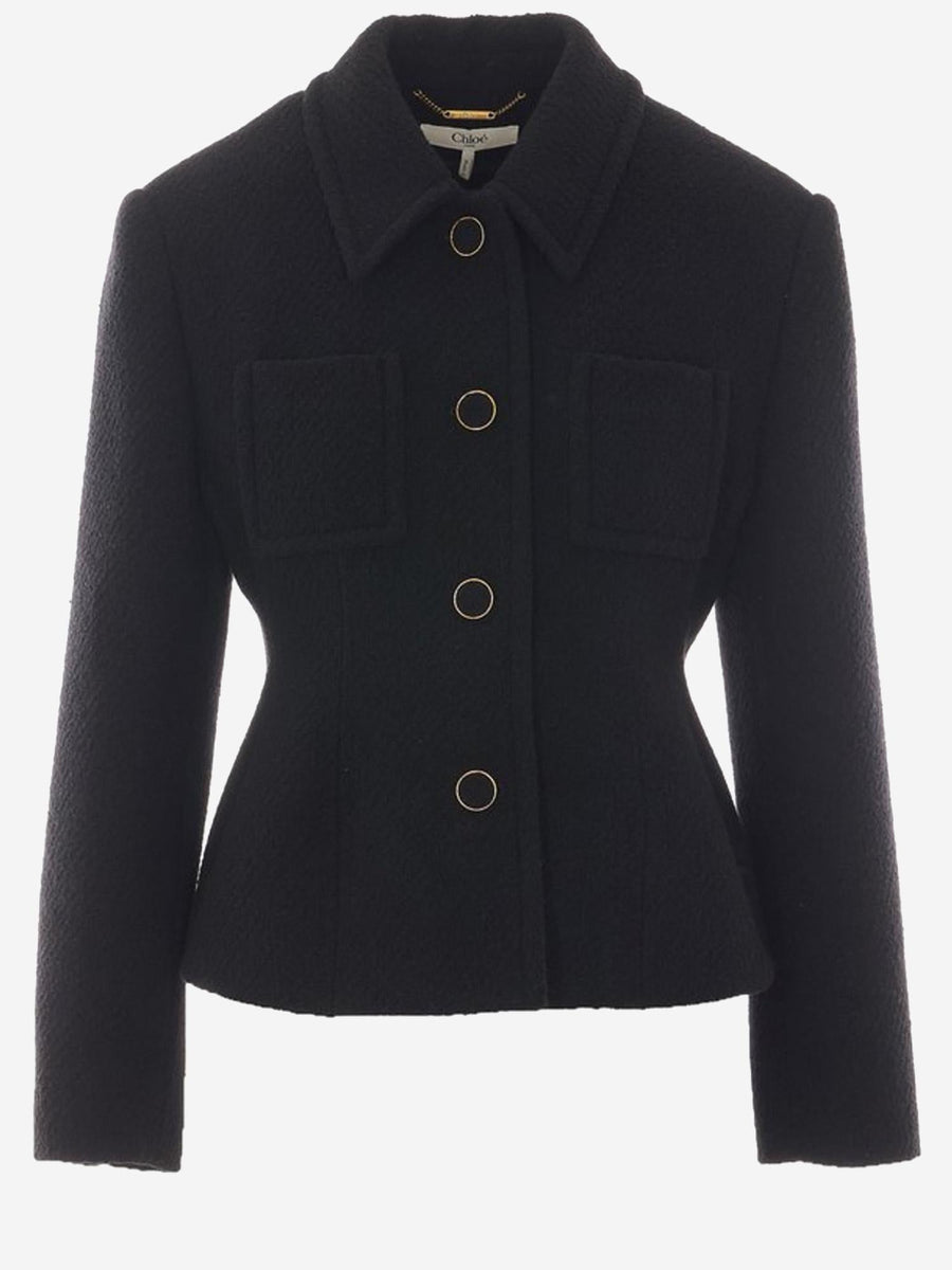Blazer Aries Wool Black Jacket