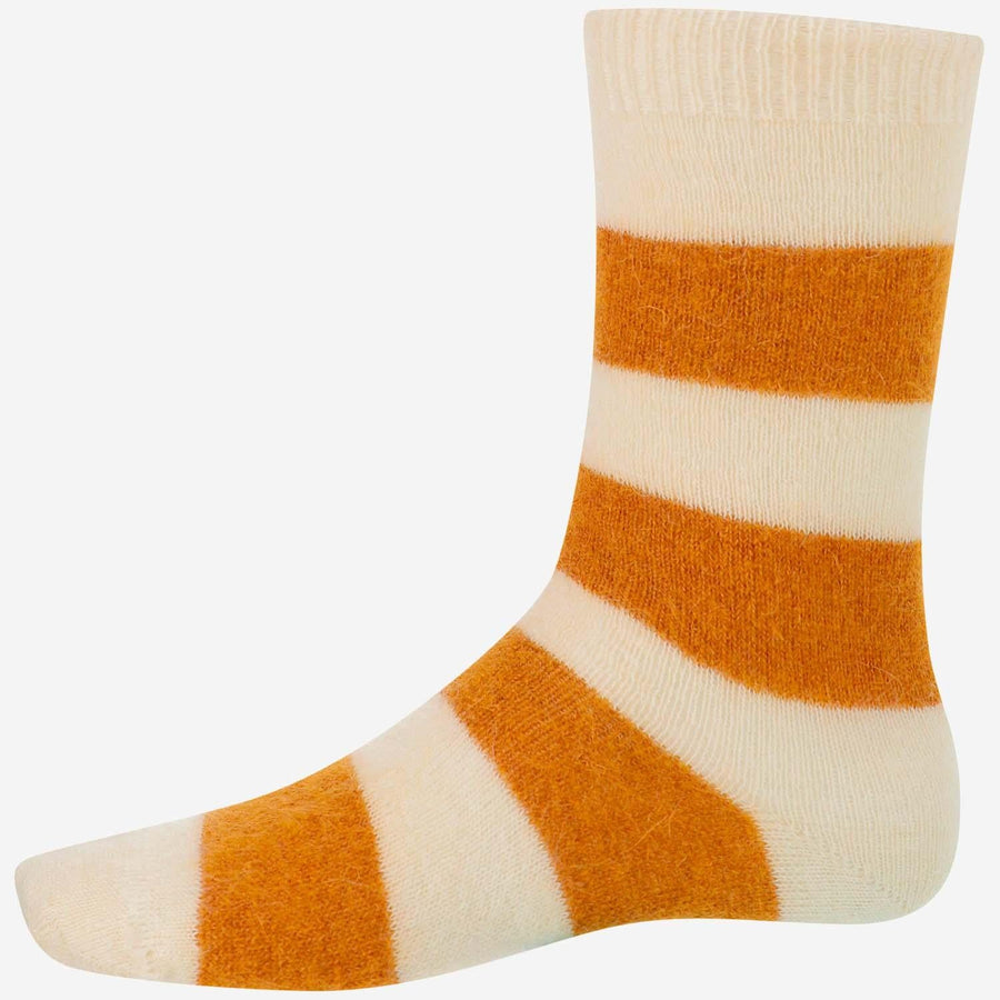 Mohair Blend Socks White