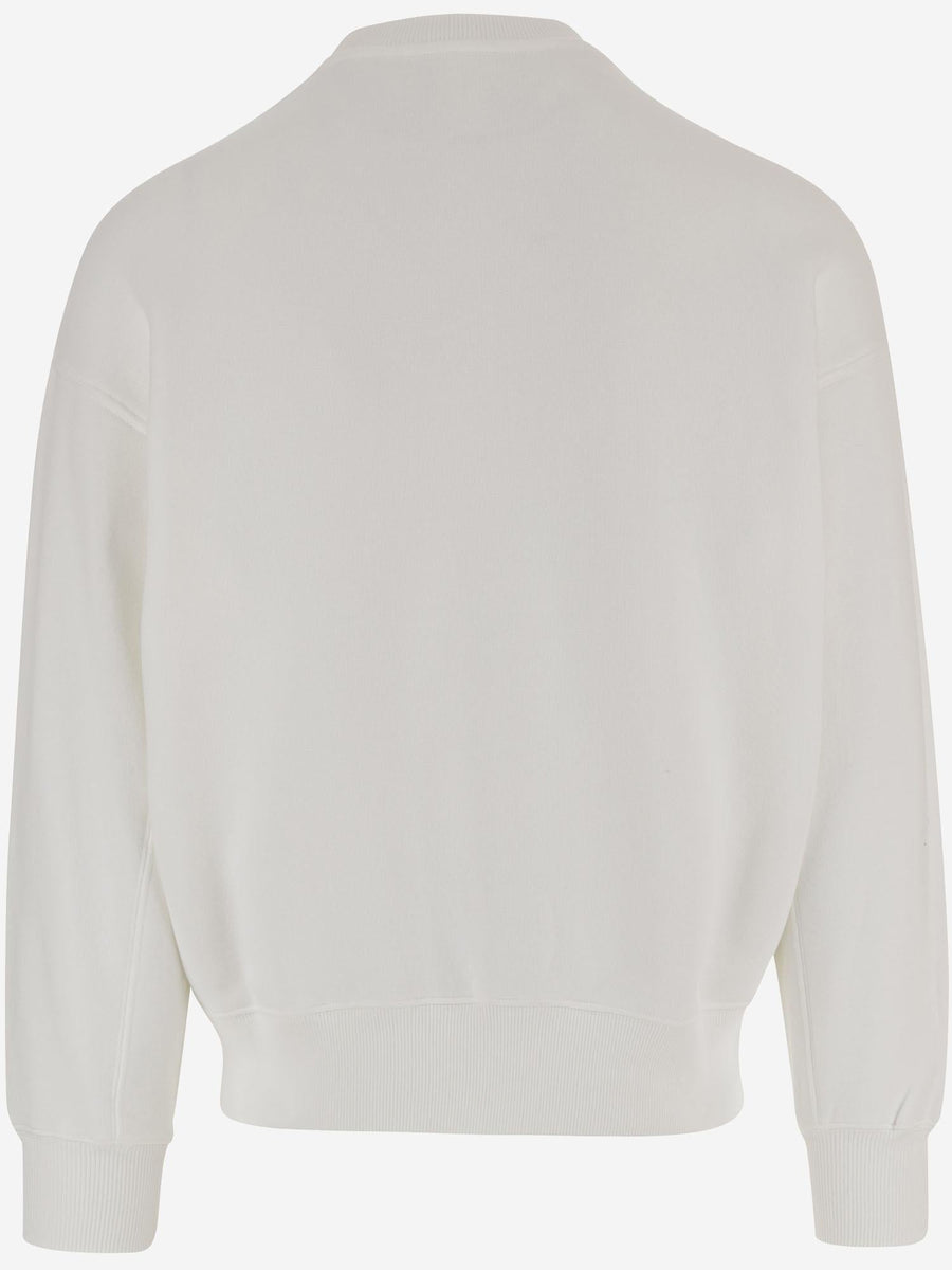 Cotton Sweatshirt With Logo White Sweatshirts