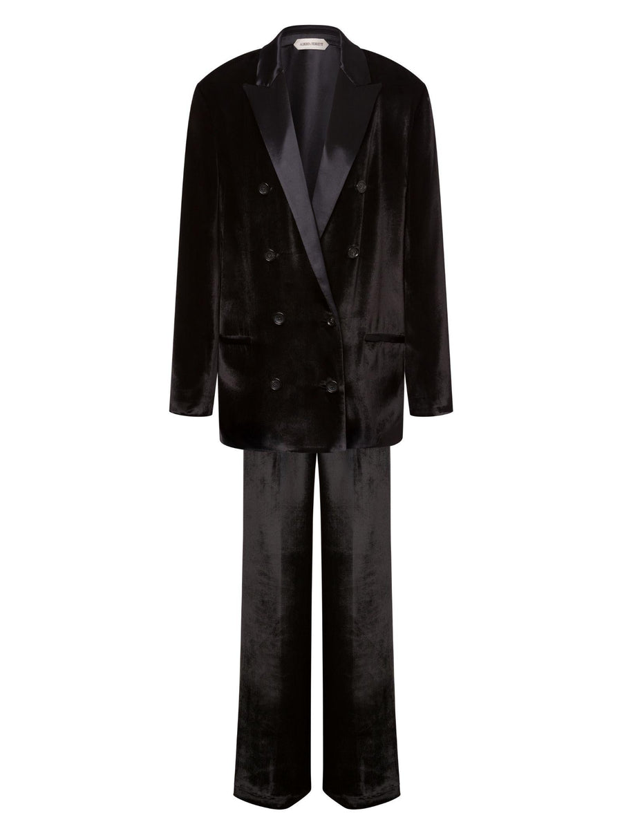 Blazer Double-Breasted Black Dress