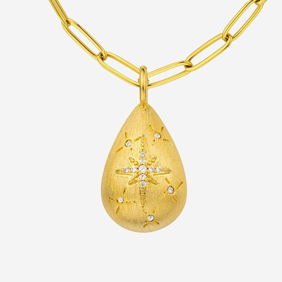 Necklace Drop Gold Brass