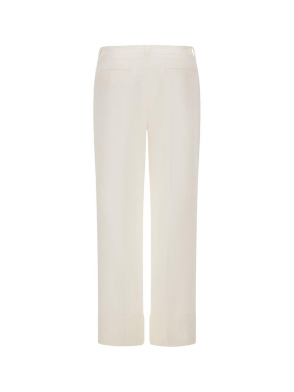 Trousers White Linen