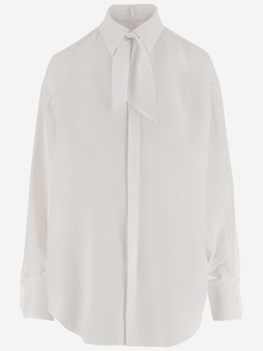 Silk Shirt White