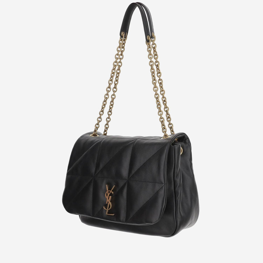 Medium Leather Bag Black Lambskin Shoulder