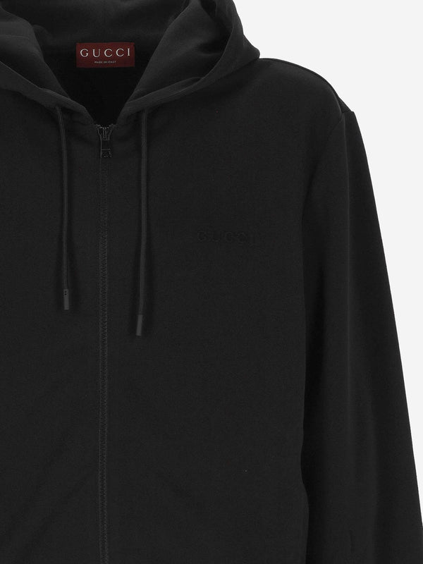 Technical Jersey Sweatshirt Black Polyester Sweatshirts