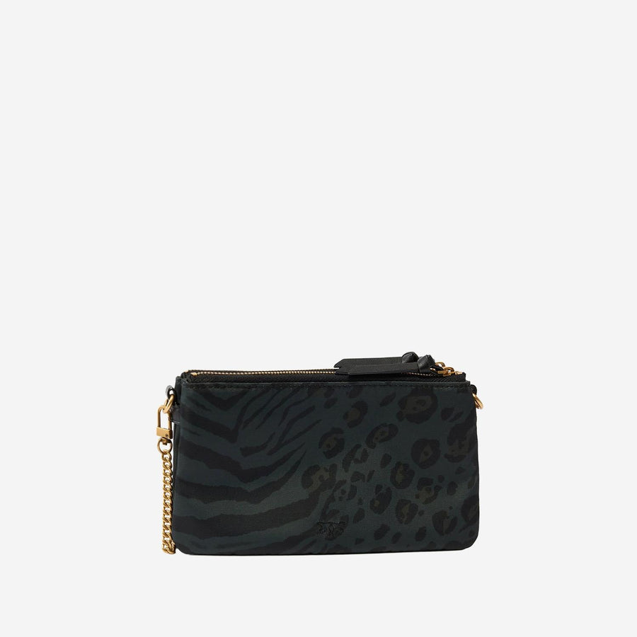 Shoulder Bag Animal Print Multicolour Nylon
