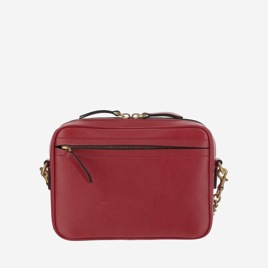 Viva Superstar Leather Shoulder Bag Red, Black