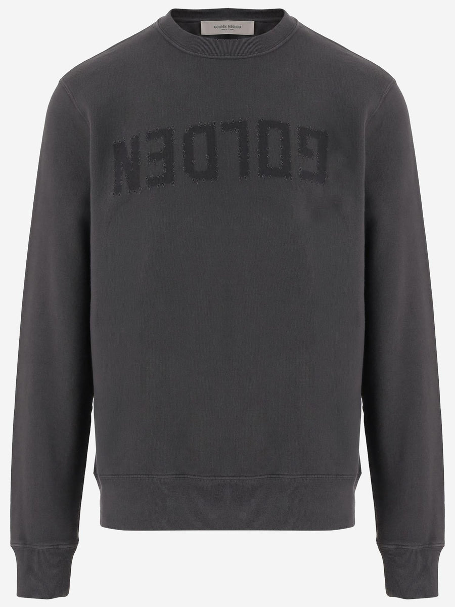 Cotton Sweatshirt Dark Grey Knitwear