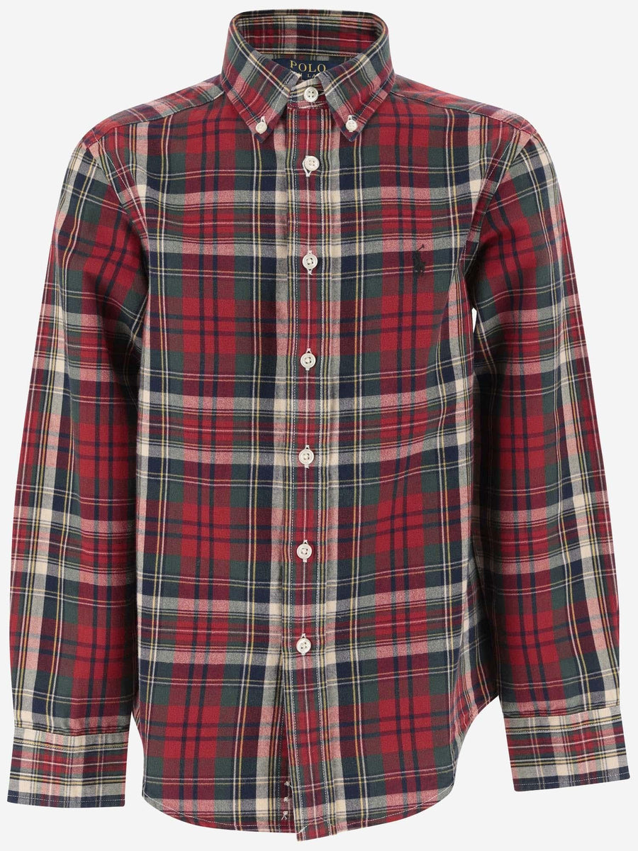 Cotton Shirt With Check Pattern