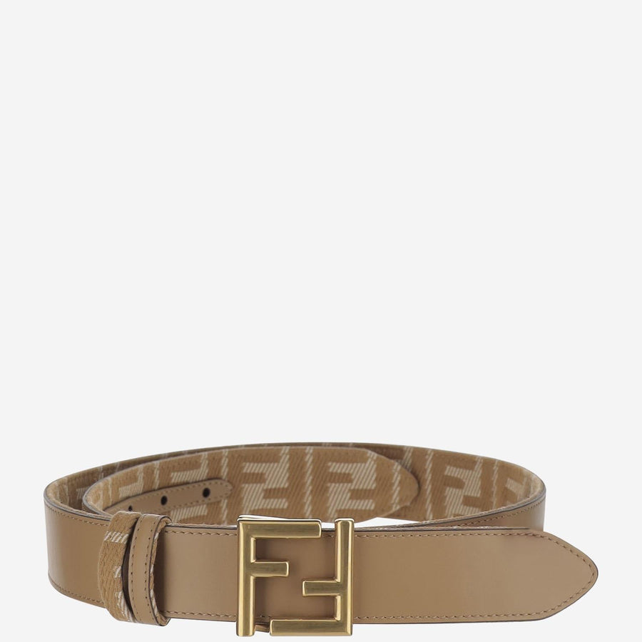 Reversible Belt Beige Calfskin Leather