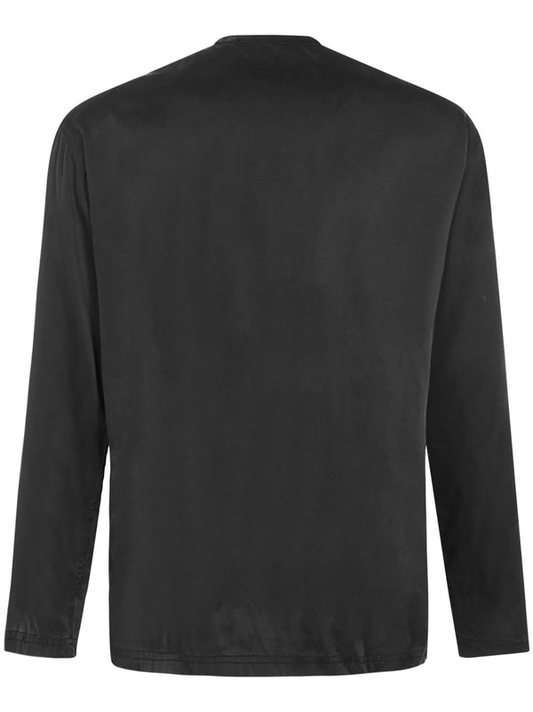 Pajama Henley Brown Silk Sleepwear