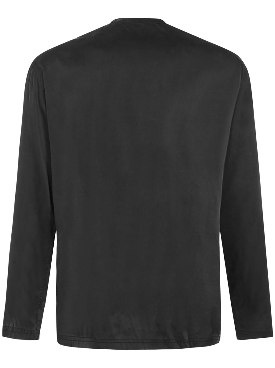 Pajama Henley Brown Silk Sleepwear