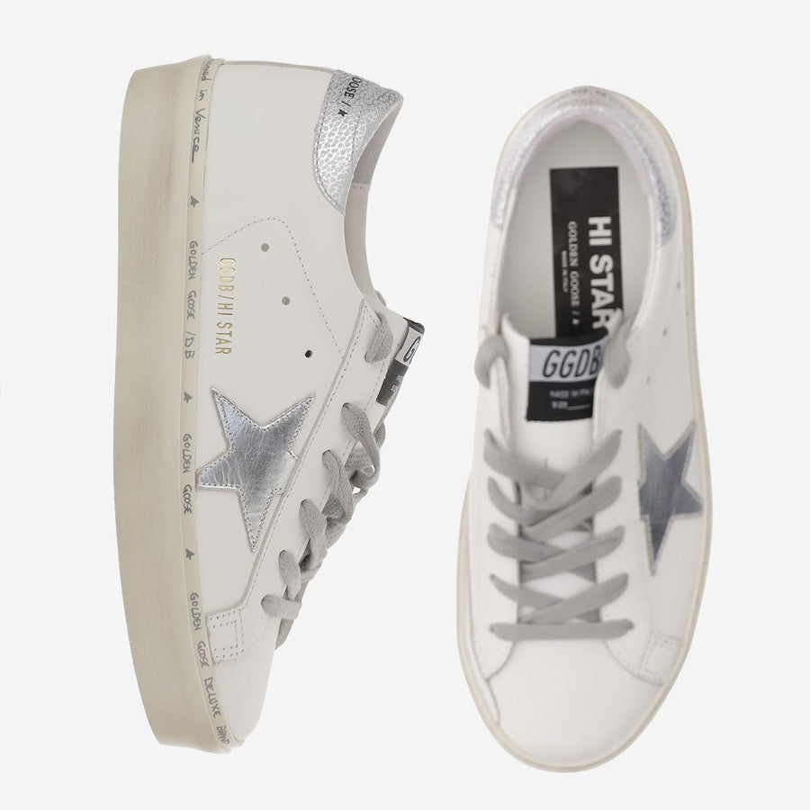 Sneakers Hi Star White Leather Cow Trainers