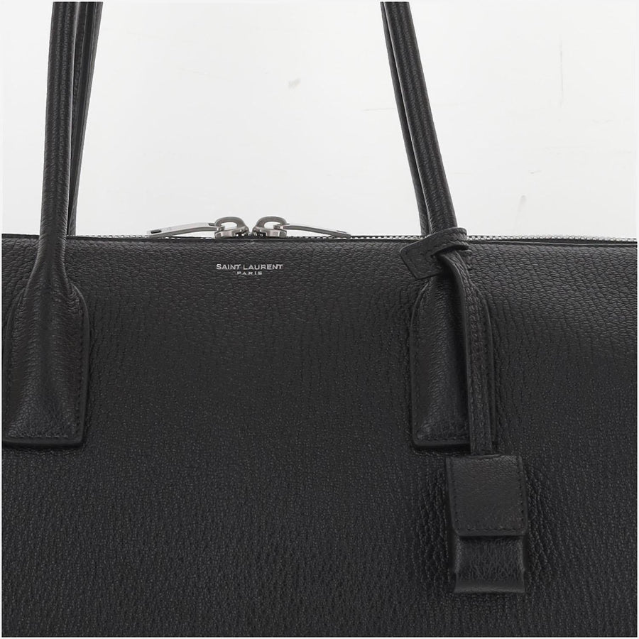 Shoulder Bag Hammered Leather Black