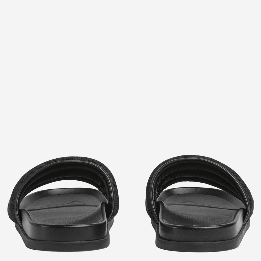 Gucci Sandals Slider Black Cotton