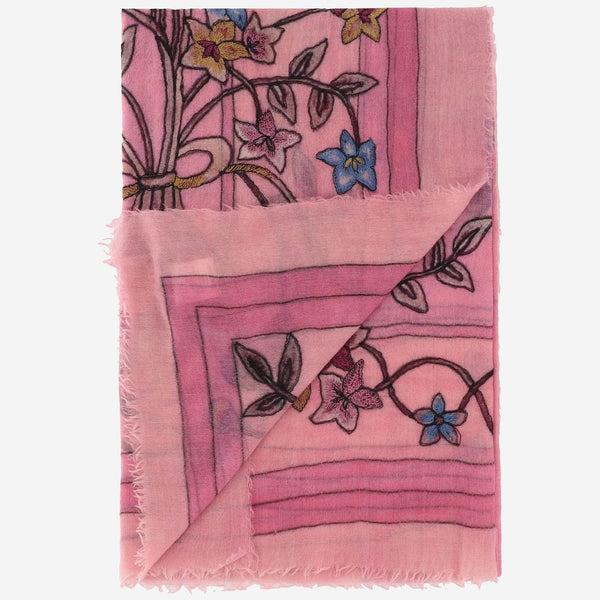 Scarf Chantal Pink Wool