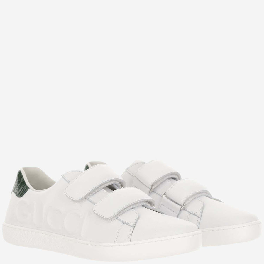 Kids Sneakers Ace White Leather Trainers