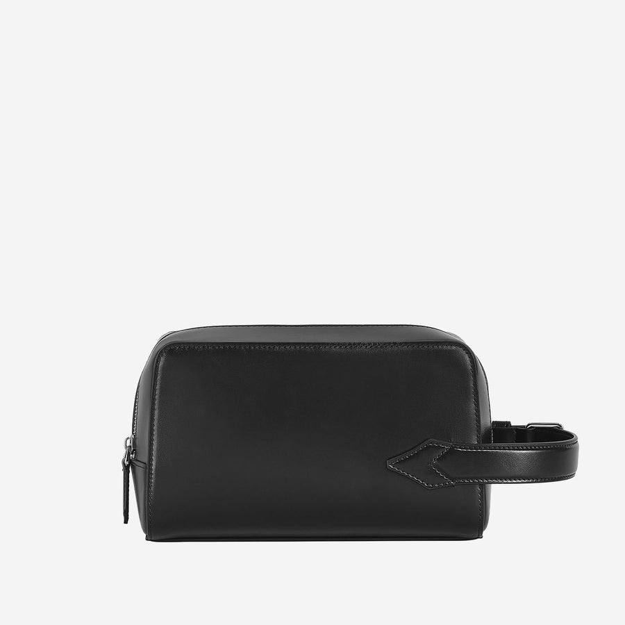Leather Toiletry Bag Black Handbags
