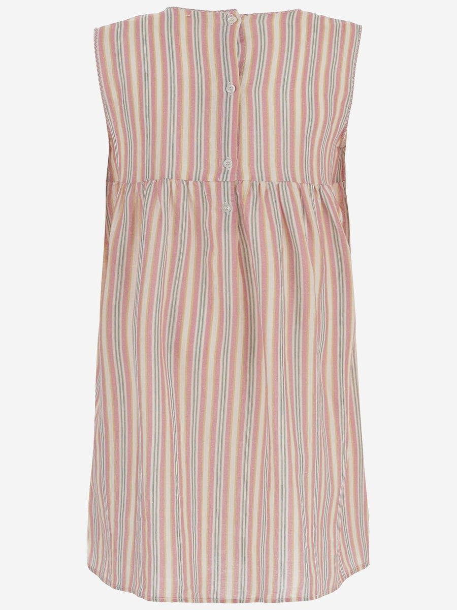 Linen Blend Dress Pink