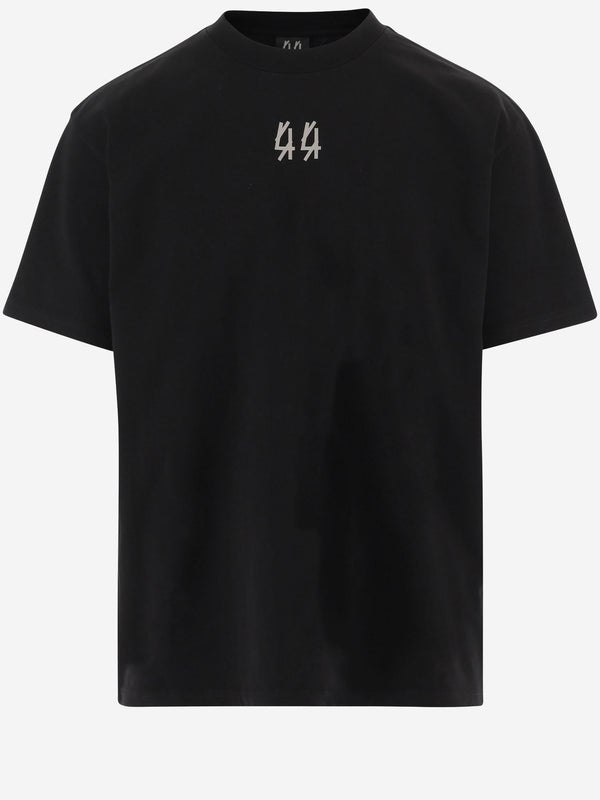 Cotton T-Shirt Logo Print Black T-shirts