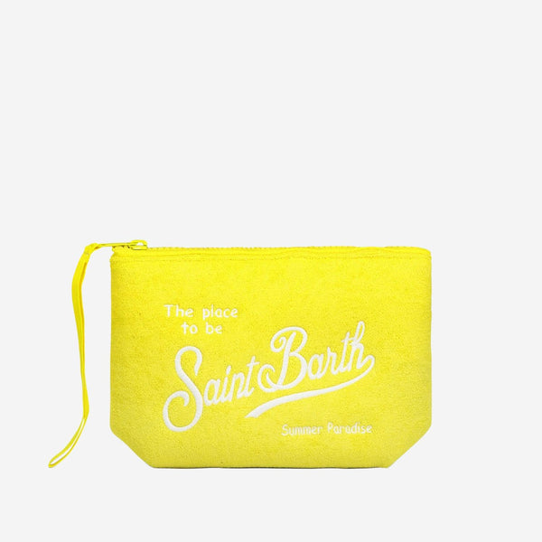 Clutch Bag Aline Yellow Polyester