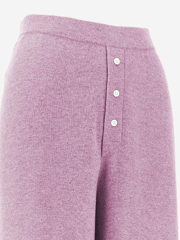Everywhere Cashmere Pants Pink Trousers