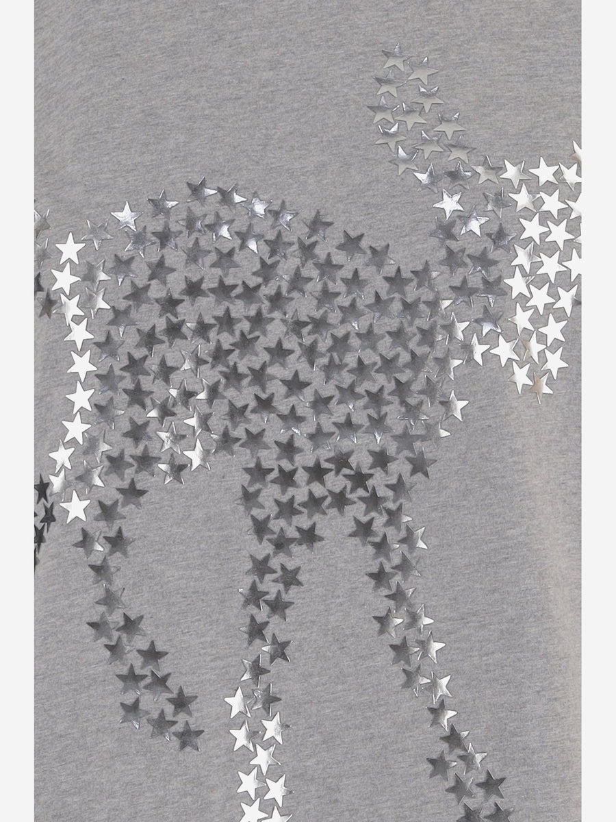 T-Shirt Animal Stars Grey Cotton T-shirts & Jerseys