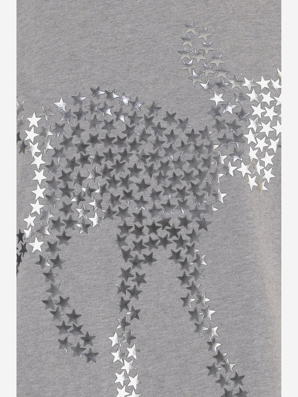 T-Shirt Animal Stars Grey Cotton T-shirts & Jerseys