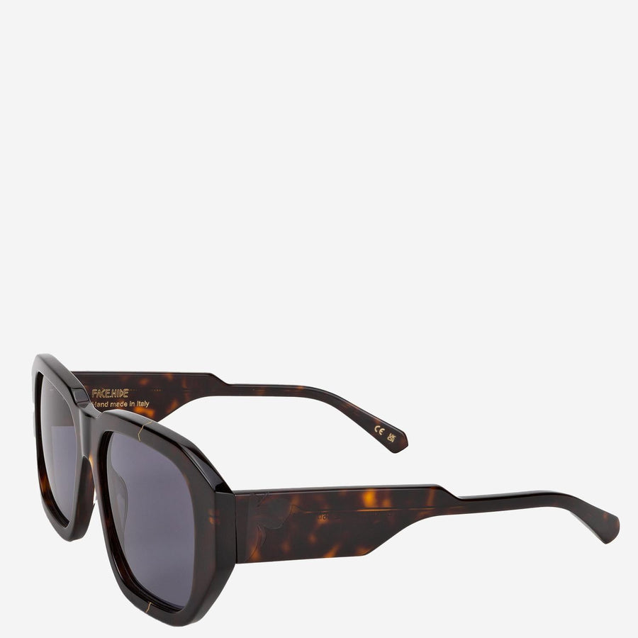 Broken Cosmo Sunglasses With Logo Brown Acetate
