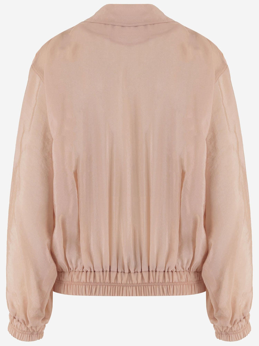 Bomber Jacket Drea Sheer Pink Cupro
