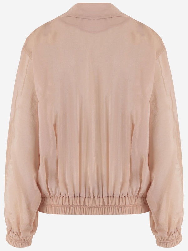 Bomber Jacket Drea Sheer Pink Cupro