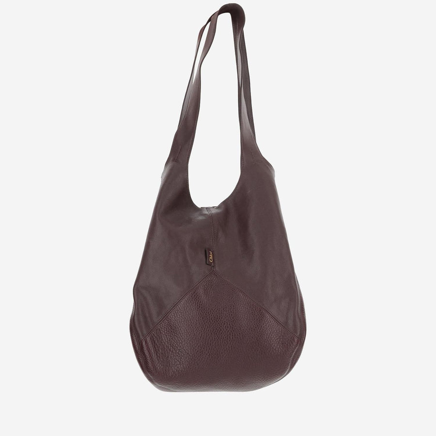 Hobo Balloon Bag Brown Leather Shoulder